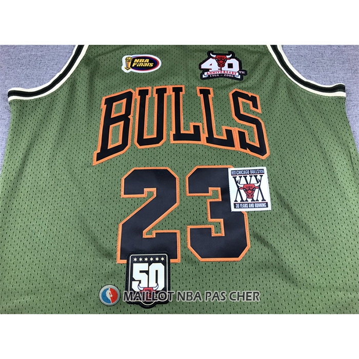 Maillot Chicago Bulls Michael Jordan NO 23 Mitchell & Ness 1997-98 Vert2